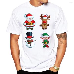 T-shirts pour hommes 2022 Hommes Chemise drôle Mode Elf Renne Lumières de Noël Santa Stormtrooper T-shirt Accepter personnalisé