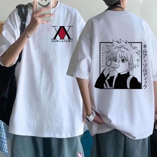 Hommes t-shirts 2022 hommes femmes t-shirts hauts Kawaii X t-shirt Killua Zoldyck décontracté Manga t-shirt vêtements