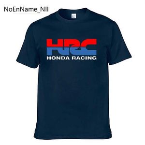 T-shirts hommes 2022 T-shirt pour hommes Honda Racing HRC Moto Marque Tops Vêtements d'été populaires Mode Coton O Cou Court S278a