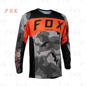 T-shirts voor heren 2022 New Customize Team Motorcycle Mtb Moto Cross Jersey Enduro Maillot Hombre DH BMX MX Cycling Downhill Jersey HTTP FOX