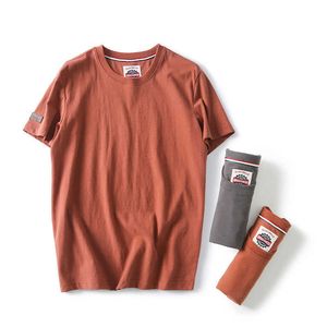T-shirts pour hommes 2022 Nouveaux T-shirts à manches courtes pour hommes 100% coton T-shirts de base de couleur unie Plus la taille de haute qualité Tops unis Tee Vente en gros Y2302