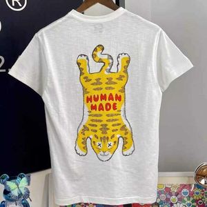 Mannen T-shirts 2022 Oversize Mannen Vrouwen Tops Tee Menselijk Gemaakt Tijger T-shirt T221006