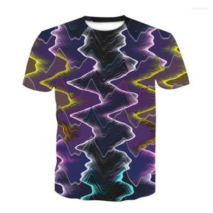 Heren t shirts 2022 Oversized t-shirt mannen/vrouwen 3D shirt abstracte print korte mouw zomer tops o-neck t-shirts maat xxs-6xl