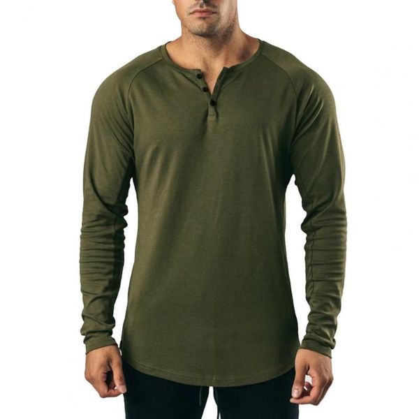 Camisetas para hombre 2022, camiseta de primavera para hombre, camisetas de secado rápido para hombre que combinan con todo, camisetas de manga larga Colorfast Slim, camiseta deportiva