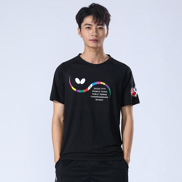 T-shirts pour hommes 2022 Style à manches courtes Tennis Volley-ball Sportswear Vêtements de table respirants à séchage rapide avec impression de logo