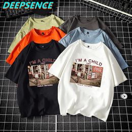 T-shirts pour hommes 2022 Mode d'été Casual T-shirt à manches courtes Tops Hommes O Cou Coton Imprimer Streetwear Femmes Plus Taille 5XL1769