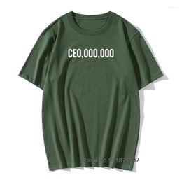 Mannen T-shirts 2022 Zomer Stijl CE0 000 Shirt Mannen Ondernemer Drukte Ceo Miljonairs Korte Mouw Katoen Grappige T-shirt t-shirt