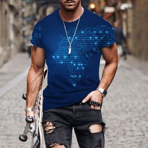 T-shirts pour hommes 2022 T-shirt d'été et impression 3d de haute qualité pour femmes AI Technology Data Chart Series Hommes Vêtements Tops