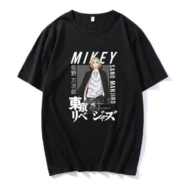 T-shirts pour hommes 2022 Tokyo Revengers Couple Fashion Tees Hip Hop T-shirt Streetwears Unsiex Vêtements Coton porte des vêtements surdimensionnés