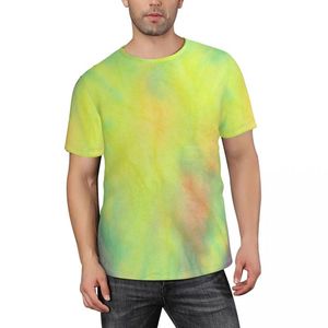 T-shirts pour hommes 2022 gros été personnalisé mode cravate colorant col rond décontracté Xxxxxxl à manches courtes t-shirt grande taille