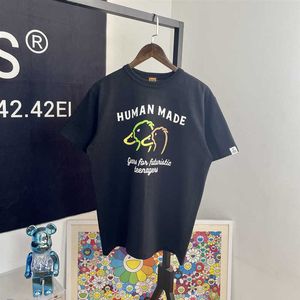 T-shirts voor heren 2022ss Human Made Fashion T-Shirt Men 1 1 Top Kwaliteit Human Made du Women Kawaii T-shirt Slub katoen shirts G230301