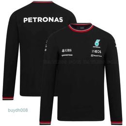 Heren T-shirts 2023/2024 Nieuw F1 Formule 1 Racing Team Petronas Motorsport Zomer Sneldrogend Ademend Lange mouwen Jersey Anti-UV Niet vervagen C4pz