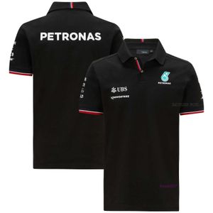 Heren T-shirts 2023/2024 Nieuwe F1 Formule 1 Racing Team Polo's Zomer Petronas Auto Poloshirt Revers Motorsport Sneldrogend Ademend Casual R9qe