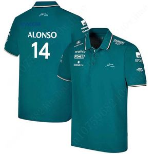 T-shirts pour hommes 2023/2024 Nouveaux polos de l'équipe de course de formule 1 de F1 Vêtements unisexes Chemise d'anime pour polos décontractés Blouses Harajuku Manches courtes Séchage rapide V040