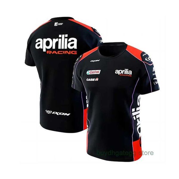 T-shirts pour hommes 2023/2024 Nouvelle F1 Formula One Racing Team Summer Aprilia Short Sportswear Rallye Impression 3D Respirant Séchage rapide Populaire O-cou Casual 3rrz