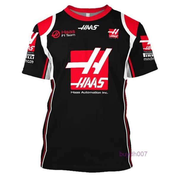 T-shirts pour hommes 2023/2024 Nouvelle F1 Formula One Racing Team Team 3D imprimé Y2k Chemises Femmes Scoop Neck Lvzg