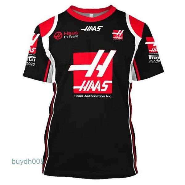 T-shirts pour hommes 2023/2024 Nouveau F1 Formula One Racing Team Team imprimé en 3D Y2k Chemises à col rond pour femmes W6i3