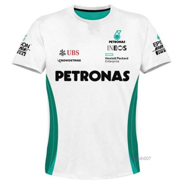 T-shirts pour hommes 2023/2024 Nouveaux fans de l'équipe de course de Formule 1 F1 Mesh respirant Col rond à manches courtes Jersey pour enfants Vêtements de sport en plein air Casualt-shirt Tee Kvkn