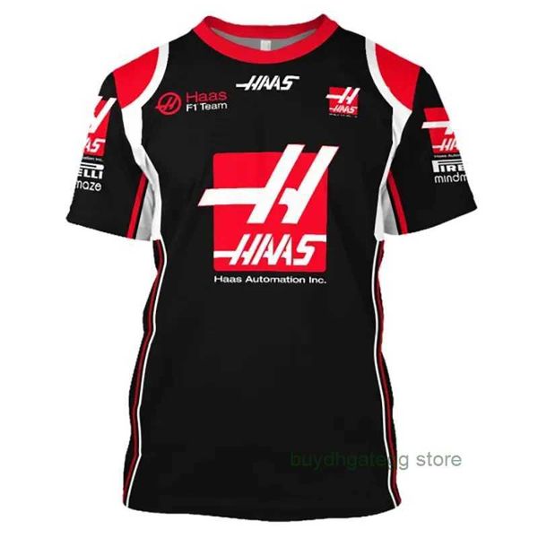 T-shirts pour hommes 2023/2024 Nouvelle F1 Formula One Racing Team Team 3D imprimé Y2k Chemises Femmes Scoop Neck R97p