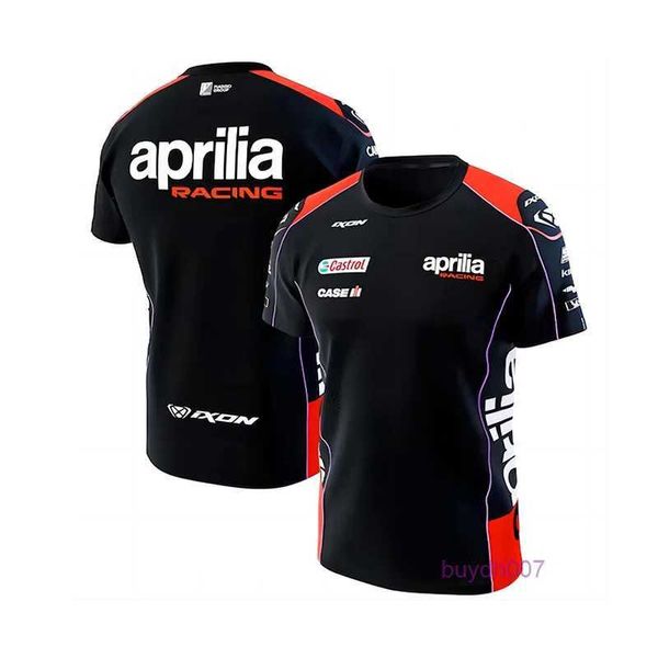 Camisetas para hombres 2023/2024 Nuevo F1 Fórmula Uno Equipo de carreras Verano Aprilia Ropa deportiva corta Rallying Impresión 3D Transpirable Secado rápido Popular O-cuello Casual 3n71