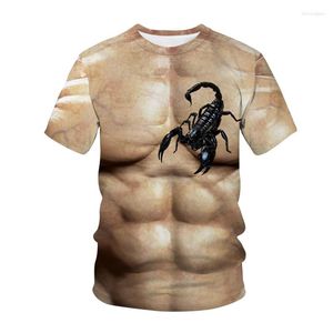 T-shirts pour hommes 2023 Impression numérique 3D Hunk Muscl Shirt Homme Femme Été Drôle Adulte Enfant Popula Personnalisé Streetwear Tops