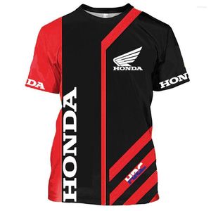 Camisetas de hombre 2023 6XLHonda HRC y camiseta de gran tamaño con estampado 3D para mujer _ ropa de calle de carreras de motos deportes para niños