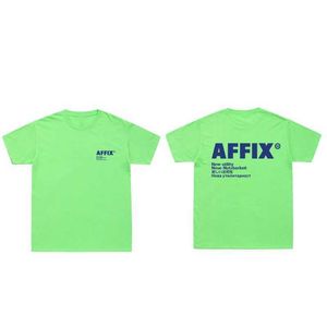 T-shirts masculins 2023 Affix Works T-shirts Man Women Affix New Utility Letter Imprimer T-shirt 100% Coton O-Neck Tee Shirt Kiko Kostadinov Tee Tee J240426