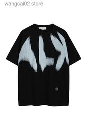 T-shirts pour hommes 2023 ALYX 1017 9SM Graffiti Inkjet Fonctionnel Hommes Femmes T-shirt à manches courtes Été Streetwear Hommes Caual Coton T-shirt T230602