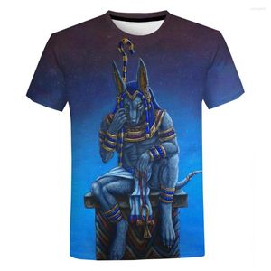 Camisetas para hombre 2023, camiseta con estampado 3D del Antiguo Egipto, ropa de calle Harajuku egipcia, camiseta informal de manga corta a la moda para hombres y mujeres, camisetas geniales