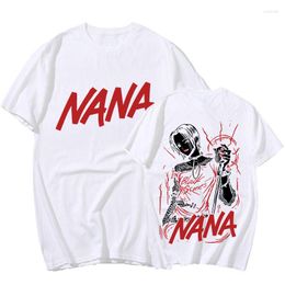 T-shirts pour hommes 2023 Anime T-shirts Nana Osaki Girl Imprimer Hommes Femmes Mode Streetwear surdimensionné O-Cou Chemise Pure Harajuku Unisexe Tees Tops