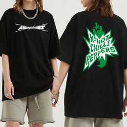 Mannen T Shirts 2023 Ateez Bouncy Shirt Mannen Esthetische Outlaw De Wereld Breken T-shirt Unisex K Chilli Peppers katoen Tees