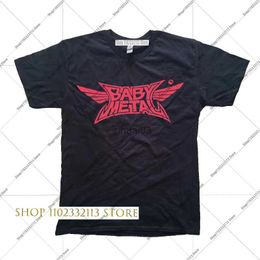 Camisetas para hombre 2023, camiseta de banda de Rock BABYMETAL, camiseta holgada informal de calle para hombre, camisetas gráficas Harajuku para hombres y mujeres, ropa de anime