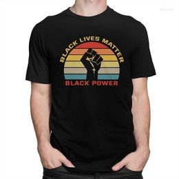 T-shirts pour hommes 2023 Black Lives Matter Hommes Coton doux Je ne peux pas respirer T-shirt à col rond T-shirt à manches courtes T-shirt d'été Merch