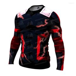 Camisetas para hombres 2023 Boy Camiseta estampada 3D Camiseta larga unisex Harajuku Cosplay Anime Chafat Spring Autumn Camiseta Mantenga la cálida tops apretados