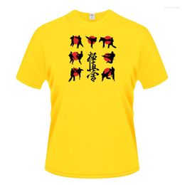 Heren t shirts 2023 casual mannen shirt zomers mode kyokushin karate interessante t-shirt korte mouwen katoen