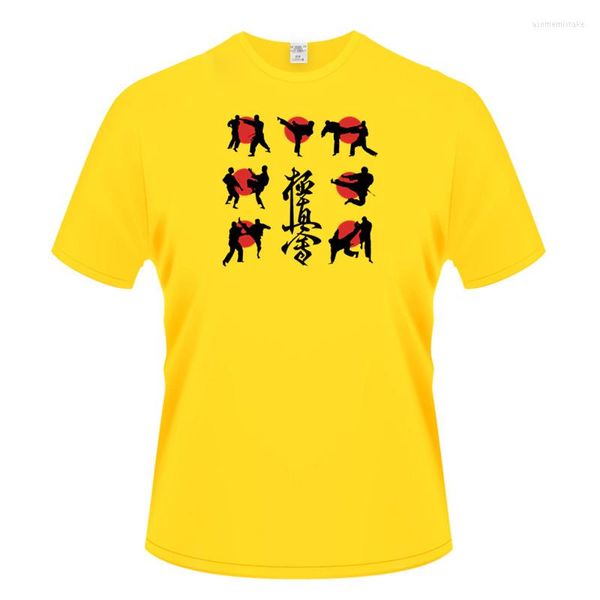 Camisetas para hombre 2023, camisa informal para hombre, moda de verano, Kyokushin Karate, camiseta interesante de algodón de manga corta