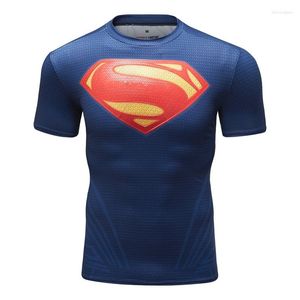 Hommes t-shirts 2023 chemise compressée Fitness Compression hommes à manches courtes 3D exercice hauts été mode décontracté CODY LUNDIN