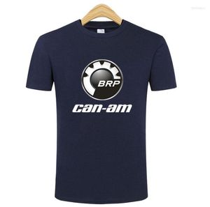 T-shirts pour hommes 2023 Design créatif CAN-AM Logo T-shirt Couleur unie Chemise en coton Hommes Style d'arrivée à manches courtes