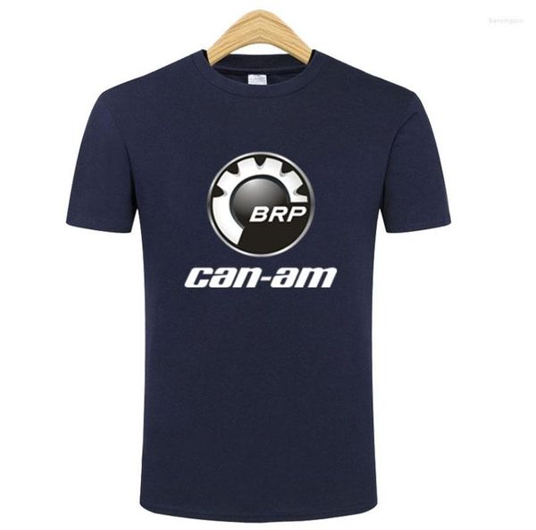 Camisetas para hombres 2023 Diseño creativo CAN-AM Logo Camiseta Color sólido Camisa de algodón Hombres Llegada Estilo Manga corta