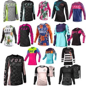Heren T-shirts 2023 Cross Country Mountainbike Jersey DAMES Downhill Jersey Hpit Fox Mountain MTB Shirt Cross Country Jersey Dames Sweatshirt