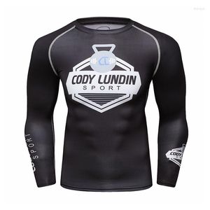 T-shirts pour hommes 2023 Design T-shirt imprimé par sublimation numérique Mode Hommes Running Fitness Rash Guard