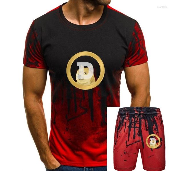 Camisetas para hombre 2023 Doge Dogecoin, camiseta de gran tamaño, camisa holgada transpirable de talla grande para hombre grande y alto, ropa de manga corta 6XL 5XL