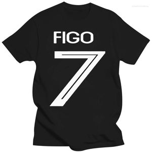 Mannen T Shirts 2023 Est Portugal Figo Nummer 7 Rusland World Match Cup 10 Kleuren Shirt Heren Fans Korte mouw Tee Trend