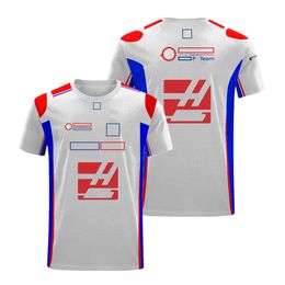 T-shirts masculins 2023 F1 T-shirt imprimé T-shirt Formule 1 Racing Mens o Neck T-shirt Extreme Sports Court-manche