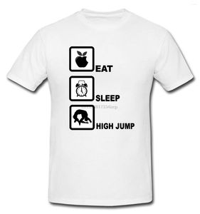 T-shirts pour hommes 2023 Chemise en coton à la mode Eat Sleep Jumper Jumper T-shirt d'athlète d'athlétisme (Tailles S - XXL) Tee
