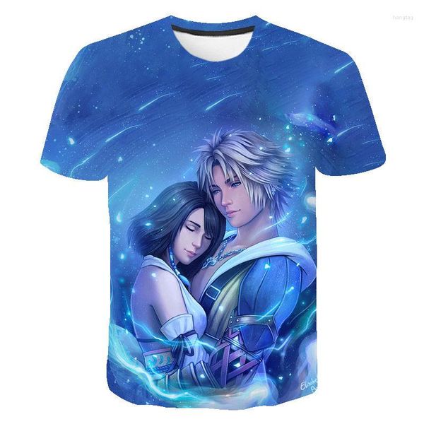 Camisetas para hombre 2023 moda Final Fantasy 3D estampado camiseta verano Cool hombre mujer niños manga corta Streetwear Tops ropa Unisex