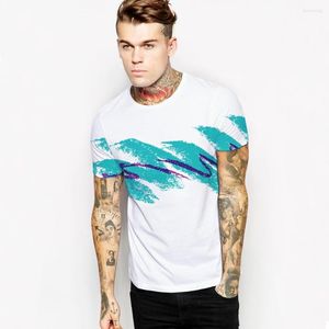 Heren t shirts 2023 mode hiphop causale 3D geprinte blauwe golven t-shirt mannen vrouwen o-neck korte mouw plus size snel drogen t-shirt