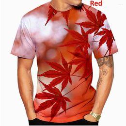 Hommes t-shirts 2023 mode hommes/femmes haute société feuille verte 3D partout imprimé chemise Hipster Hip Hop Streetwear