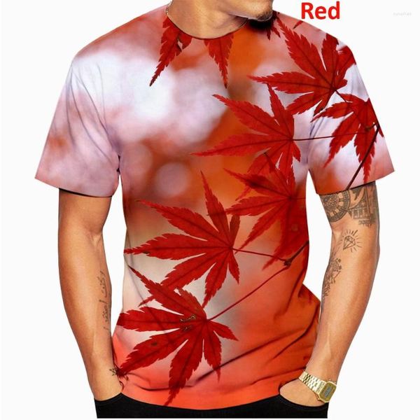 Hommes t-shirts 2023 mode hommes/femmes haute société feuille verte 3D partout imprimé chemise Hipster Hip Hop Streetwear