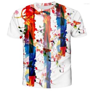 Heren t shirts 2023 mode zomer t-shirt 3d graffiti kunst print ademende streetwear naaien korte mouw